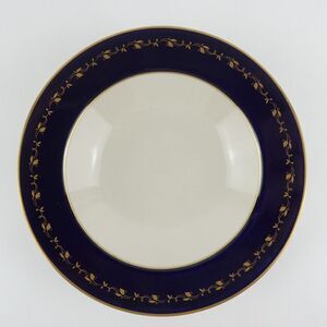 Gorham Rim Soup Bowl Baronial Cobalt Blue